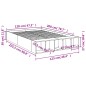 vidaXL Bettgestell Braun Eichen-Optik 120x200 cm Holzwerkstoff vidaXL Bettgestell Braun Eichen-Optik 120x200 cm Holzwerkstoff
