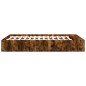 vidaXL Bettgestell Räuchereiche 120x190 cm Holzwerkstoff vidaXL Bettgestell Räuchereiche 120x190 cm Holzwerkstoff