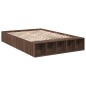 vidaXL Bettgestell Braun Eichen-Optik 135x190 cm Holzwerkstoff vidaXL Bettgestell Braun Eichen-Optik 135x190 cm Holzwerkstoff