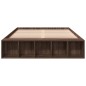vidaXL Bettgestell Braun Eichen-Optik 135x190 cm Holzwerkstoff vidaXL Bettgestell Braun Eichen-Optik 135x190 cm Holzwerkstoff