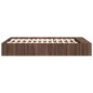 vidaXL Bettgestell Braun Eichen-Optik 135x190 cm Holzwerkstoff vidaXL Bettgestell Braun Eichen-Optik 135x190 cm Holzwerkstoff