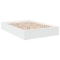vidaXL Bettgestell Weiß 135x190 cm Holzwerkstoff vidaXL Bettgestell Weiß 135x190 cm Holzwerkstoff