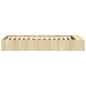 vidaXL Bettgestell Sonoma-Eiche 100x200 cm Holzwerkstoff