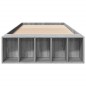 vidaXL Bettgestell Grau Sonoma 90x190 cm Holzwerkstoff vidaXL Bettgestell Grau Sonoma 90x190 cm Holzwerkstoff
