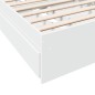 vidaXL Bettgestell mit Schubladen Weiß 90x190 cm Holzwerkstoff vidaXL Bettgestell mit Schubladen Weiß 90x190 cm Holzwerkstoff