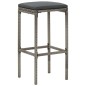 vidaXL 3-tlg. Gartenbar-Set Grau Massivholz Akazie und Poly Rattan vidaXL 3-tlg. Gartenbar-Set Grau Massivholz Akazie und Poly Rattan