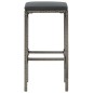 vidaXL 3-tlg. Gartenbar-Set Grau Massivholz Akazie und Poly Rattan vidaXL 3-tlg. Gartenbar-Set Grau Massivholz Akazie und Poly Rattan
