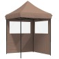 vidaXL Partyzelt Faltbar Pop-Up mit 2 Seitenteilen Braun vidaXL Partyzelt Faltbar Pop-Up mit 2 Seitenteilen Braun