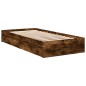 vidaXL Bettgestell mit Schubladen Räuchereiche 90x190 cm Holzwerkstoff vidaXL Bettgestell mit Schubladen Räuchereiche 90x190 cm Holzwerkstoff