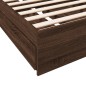vidaXL Bettgestell mit Schubladen Braun Eichen-Optik 75x190 cm vidaXL Bettgestell mit Schubladen Braun Eichen-Optik 75x190 cm