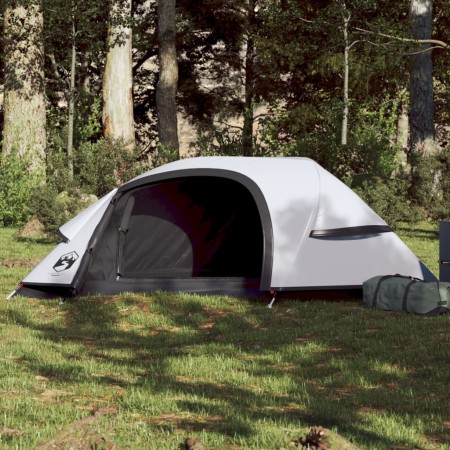 vidaXL Kuppel-Campingzelt 1 Person Weiß Verdunkelt Wasserdicht