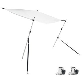 vidaXL T-Top-Beschattungsverlängerung Weiß 174x205x (115-194) cm