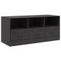 vidaXL TV-Schrank Schwarz 99x39x44 cm Stahl vidaXL TV-Schrank Schwarz 99x39x44 cm Stahl