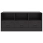 vidaXL TV-Schrank Schwarz 99x39x44 cm Stahl vidaXL TV-Schrank Schwarz 99x39x44 cm Stahl
