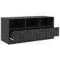 vidaXL TV-Schrank Schwarz 99x39x44 cm Stahl vidaXL TV-Schrank Schwarz 99x39x44 cm Stahl
