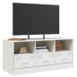 vidaXL TV-Schrank Weiß 99x39x44 cm Stahl vidaXL TV-Schrank Weiß 99x39x44 cm Stahl