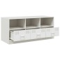 vidaXL TV-Schrank Weiß 99x39x44 cm Stahl vidaXL TV-Schrank Weiß 99x39x44 cm Stahl