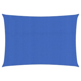 vidaXL Sonnensegel 160 g/m² Rechteckig Blau 3x5 m HDPE
