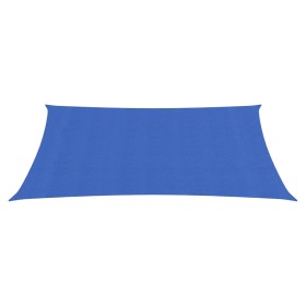 vidaXL Sonnensegel 160 g/m² Rechteckig Blau 3x5 m HDPE