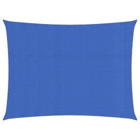 vidaXL Sonnensegel 160 g/m² Rechteckig Blau 3,5x4,5 m HDPE