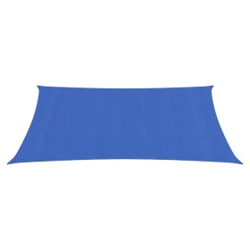 vidaXL Sonnensegel 160 g/m² Rechteckig Blau 3,5x4,5 m HDPE