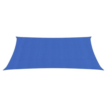 vidaXL Sonnensegel 160 g/m² Rechteckig Blau 3,5x4,5 m HDPE