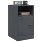 vidaXL Nachttisch Anthrazit 34,5x39x62 cm Stahl vidaXL Nachttisch Anthrazit 34,5x39x62 cm Stahl