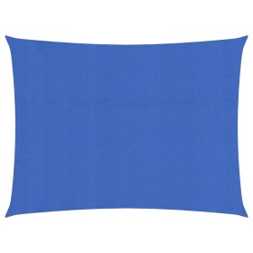 vidaXL Sonnensegel 160 g/m² Rechteckig Blau 5x6 m HDPE
