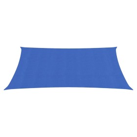 vidaXL Sonnensegel 160 g/m² Rechteckig Blau 5x6 m HDPE