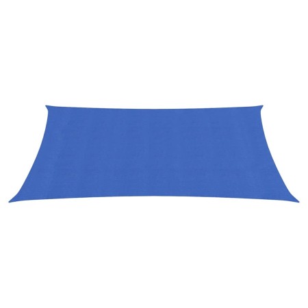 vidaXL Sonnensegel 160 g/m² Rechteckig Blau 5x6 m HDPE