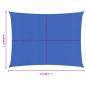 vidaXL Sonnensegel 160 g/m² Rechteckig Blau 5x6 m HDPE vidaXL Sonnensegel 160 g/m² Rechteckig Blau 5x6 m HDPE