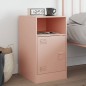 vidaXL Nachttisch Rosa 34,5x39x62 cm Stahl vidaXL Nachttisch Rosa 34,5x39x62 cm Stahl