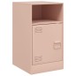 vidaXL Nachttisch Rosa 34,5x39x62 cm Stahl vidaXL Nachttisch Rosa 34,5x39x62 cm Stahl