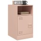 vidaXL Nachttisch Rosa 34,5x39x62 cm Stahl vidaXL Nachttisch Rosa 34,5x39x62 cm Stahl