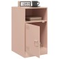vidaXL Nachttisch Rosa 34,5x39x62 cm Stahl vidaXL Nachttisch Rosa 34,5x39x62 cm Stahl