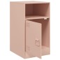 vidaXL Nachttisch Rosa 34,5x39x62 cm Stahl vidaXL Nachttisch Rosa 34,5x39x62 cm Stahl