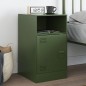 vidaXL Nachttisch Olivgrün 34,5x39x62 cm Stahl vidaXL Nachttisch Olivgrün 34,5x39x62 cm Stahl