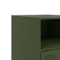 vidaXL Nachttisch Olivgrün 34,5x39x62 cm Stahl vidaXL Nachttisch Olivgrün 34,5x39x62 cm Stahl