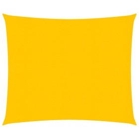 vidaXL Sonnensegel 160 g/m² Rechteckig Gelb 2x2,5 m HDPE