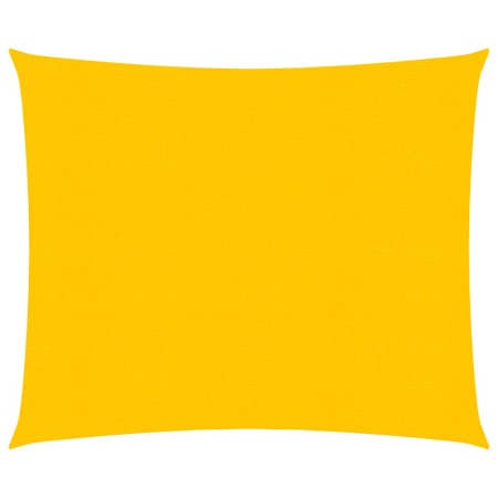 vidaXL Sonnensegel 160 g/m² Rechteckig Gelb 2x2,5 m HDPE