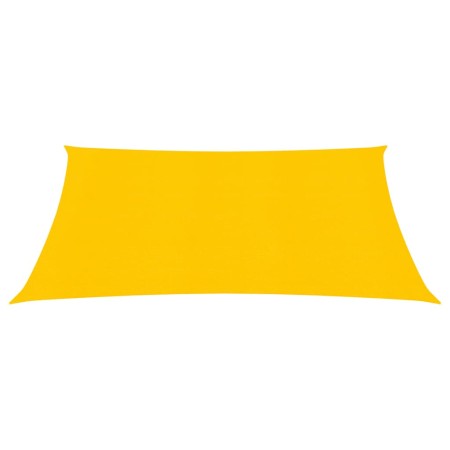 vidaXL Sonnensegel 160 g/m² Rechteckig Gelb 2x2,5 m HDPE