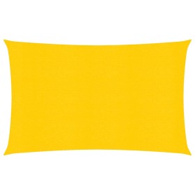 vidaXL Sonnensegel 160 g/m² Rechteckig Gelb 5x7 m HDPE