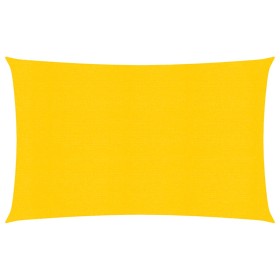 vidaXL Sonnensegel 160 g/m² Rechteckig Gelb 6x8 m HDPE