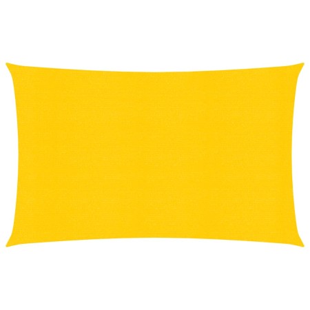 vidaXL Sonnensegel 160 g/m² Rechteckig Gelb 6x8 m HDPE