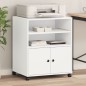 vidaXL Druckerständer mit Rollen Weiß 60x48x74 cm vidaXL Druckerständer mit Rollen Weiß 60x48x74 cm