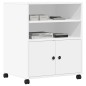 vidaXL Druckerständer mit Rollen Weiß 60x48x74 cm vidaXL Druckerständer mit Rollen Weiß 60x48x74 cm