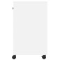 vidaXL Druckerständer mit Rollen Weiß 60x40x68,5 cm vidaXL Druckerständer mit Rollen Weiß 60x40x68,5 cm