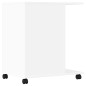 vidaXL Druckerständer mit Rollen Weiß 60x40x68,5 cm vidaXL Druckerständer mit Rollen Weiß 60x40x68,5 cm