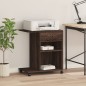 vidaXL Druckerständer mit Rollen Braun Eichen-Optik 60x40x68,5 cm vidaXL Druckerständer mit Rollen Braun Eichen-Optik 60x40x68,5 cm