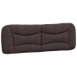 vidaXL Bett mit Matratze Dunkelbraun 160x200 cm Stoff vidaXL Bett mit Matratze Dunkelbraun 160x200 cm Stoff